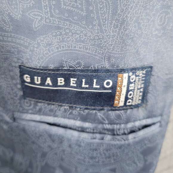 Joseph Abboud Guabello Grey 100% Wool Check Blazer Sport Coat USA Made Size 46S - Picture 14 of 16